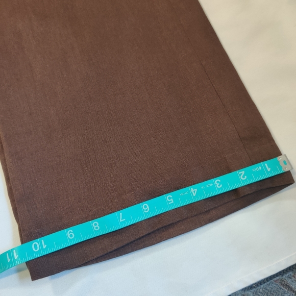 Chaps Linen Brown Dress Pants 16 Size16 - Picture 8 of 9